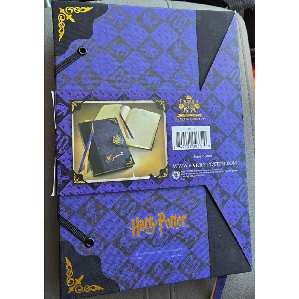 The Noble Collection Harry Potter Hogwarts Journal Notebook Purple Black